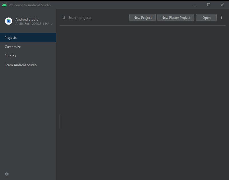 Create New Project for VideoView in Android Creating a new project for VideoView in Android